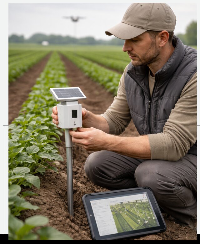 IoT мониторинг сельскохозяйственных полей и контроля в Кстове