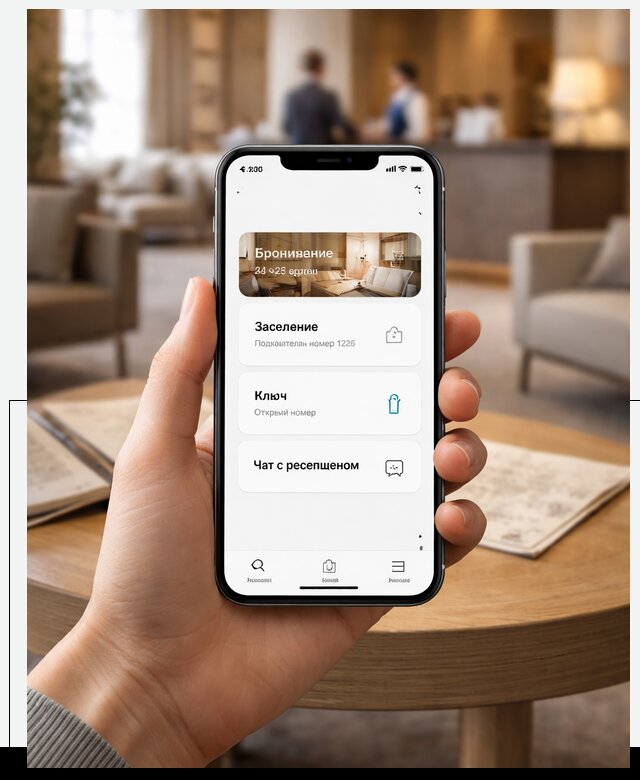 Мобильное приложение для гостей отеля в Кстове, управление сервисом